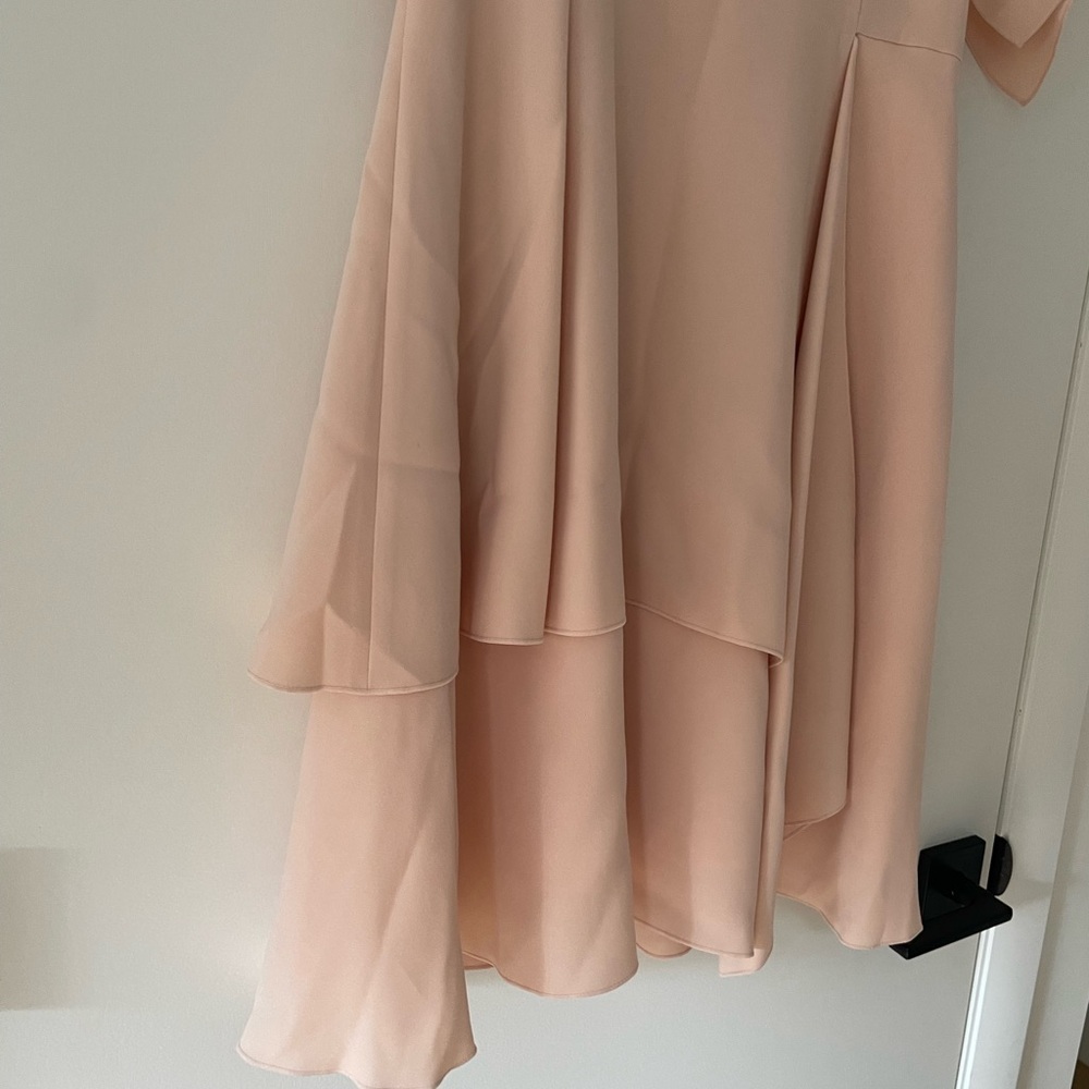 Adeam • Blush Flutter Sleeve Dress - Picture 2 of 9
